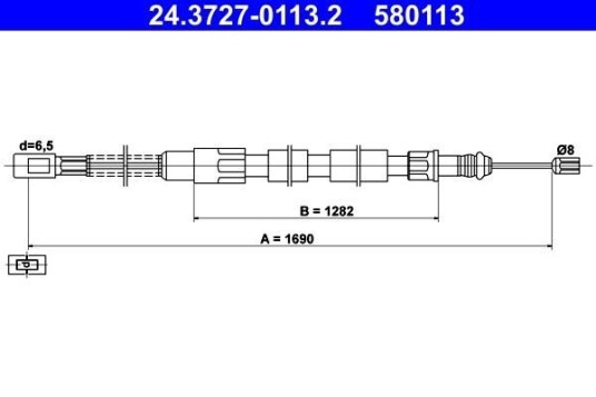 Bremsewire ATE 24.3727 0113.2