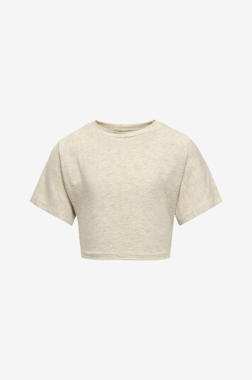 Kids Only Topp kogFelina S/S Wide Top Jrs Grå