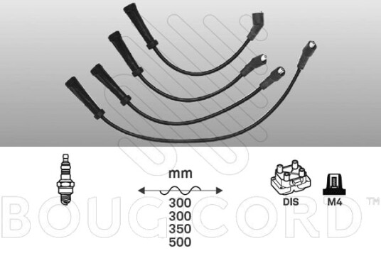 Tennplugg kabelsett EFI AUTOMOTIVE 2458 Tennplugg kabelsett EFI AUTOMOTIVE 2458