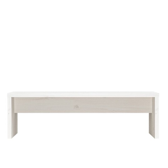 vidaXL Monitorstativ hvit 50x27x15 cm heltre furu vidaXL Monitorstativ hvit 50x27x15 cm heltre furu