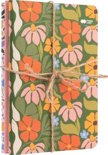 Innbundne Notater A6/32K Bloom Boho 3 Stk Happy Color
