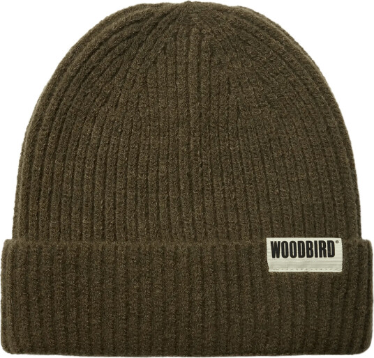 Woodbird Wbyeti Plated Beanie   Khaki green   ONE SIZE
