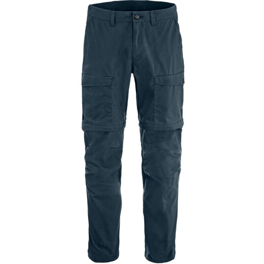 Fjellreven Men"s Abisko Hybrid Trail Trousers Zip Off Navy 48/R