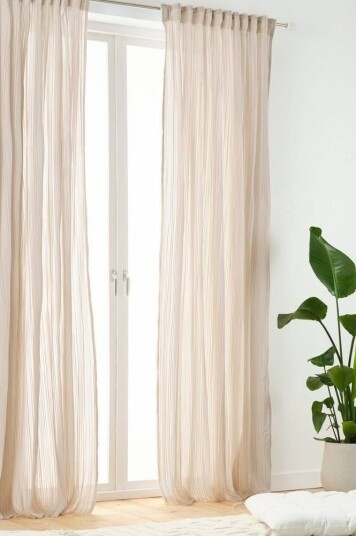 Jotex TEA gardin med multifunksjonsbånd 2-pk Lys beige 1637099-01-270 1637099-02-220 Jotex TEA gardin med multifunksjonsbånd 2-pk Lys beige 1637099-01-270 1637099-02-220