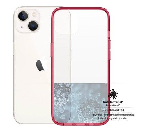 PanzerGlass Apple iPhone 13 AntiBacterial ClearCase - Strawberry PanzerGlass Apple iPhone 13 AntiBacterial ClearCase - Strawberry