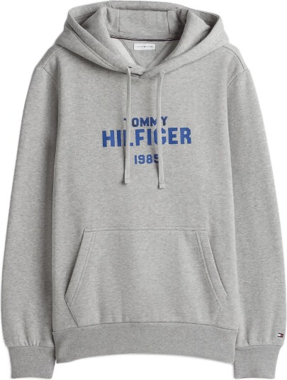 Tommy Hilfiger Hilfiger Stack Reg Fleece Hoodie Grey XS