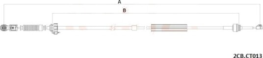 Kabel, girmekanisme COFLE 92.2CB.CT013 Kabel, girmekanisme COFLE 92.2CB.CT013