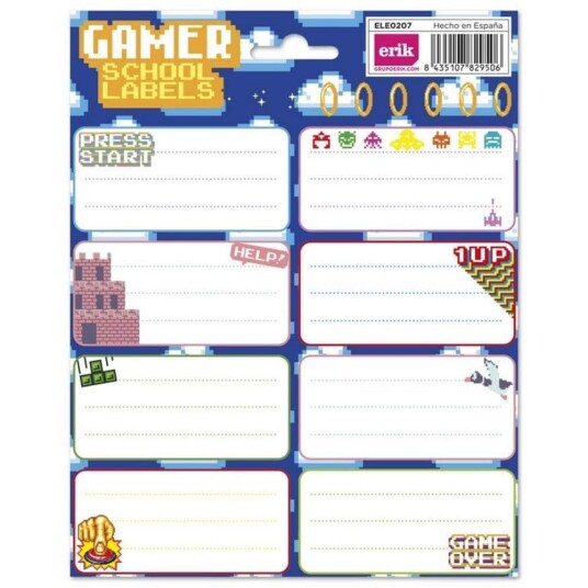 Gaming Etiketter Selvklebende Gaming Etiketter Selvklebende