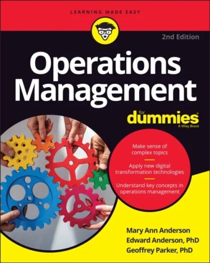 Operations Management For Dummies Av Mary Ann (University Of Texas Austin Tx) Anderson, Edward J. (University Of Texas Austin Tx) Anderson, Geoffrey (