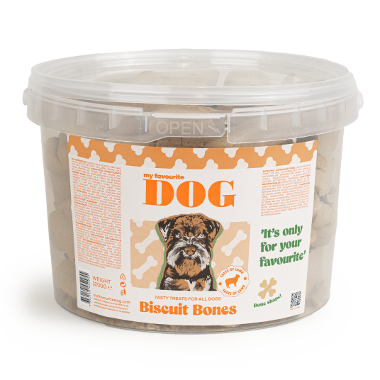My Favourite Dog Biscuit Bones Lammesmak 1,2 kg Hundegodbiter