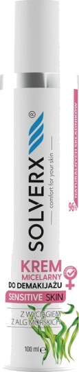 Solverx Sensitive Skin Micellært Vann For Sminkfjerning For Kvinner 100 Ml