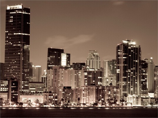 Fototapet Nightlife Miami 200x154 - Artgeist sp. z o. o.