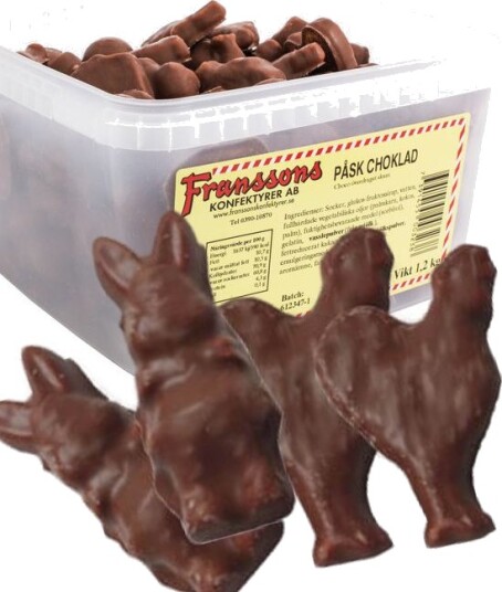 1,2 kg Ekstra Stor Boks med Sjokoladetrekte Skumfigurer 1,2 kg Ekstra Stor Boks med Sjokoladetrekte Skumfigurer