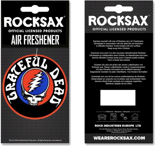Rocksax Grateful Dead Steal Your Face Logo Air Freshener Vanilla 78990069