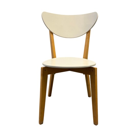 Ikea NORDMYRA spisestol hvit m/trebein