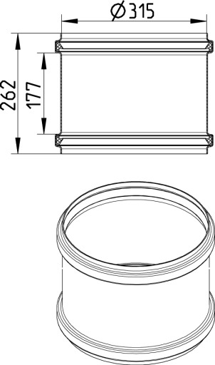 SKYVEKOBLING Ø315MM SKYVEKOBLING Ø315MM