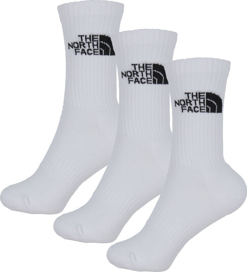 The North Face Multi Sport Cushion Crew Socks 3-pack Tnf White XS The North Face Multi Sport Cushion Crew Socks 3-pack Tnf White XS