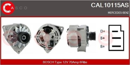 CASCO CAL10115AS Dynamo CASCO CAL10115AS Dynamo