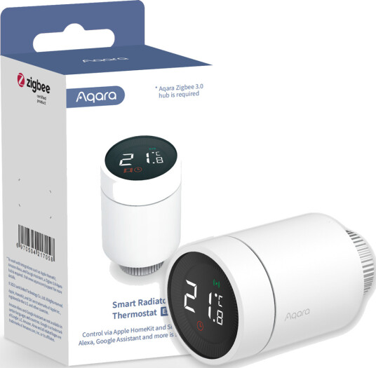 Aqara Smart Radiator Termostat E1 med Zigbee og Appkontroll, Sort/Hvit Aqara Smart Radiator Termostat E1 med Zigbee og Appkontroll, Sort/Hvit