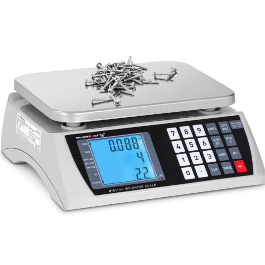 Steinberg Systems Tellevekt 30 kg / 1 g LCD batteritid 72 timer 10030321 Steinberg Systems Tellevekt 30 kg / 1 g LCD batteritid 72 timer 10030321
