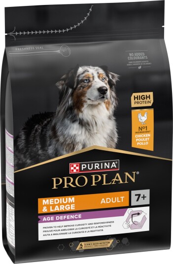 Purina Pro Plan Adult Medium & Large 7+ Age Defence Tørrfôr 3kg