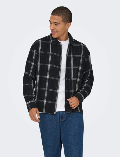 ONLY & SONS Onskevin Basket Shirt - Black - S