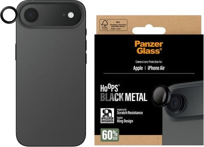PanzerGlass Hoops Sort Kameralinsebeskytter for iPhone 17 Air