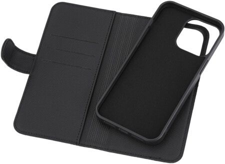 Deltaco iPhone 15 Pro Max Lommebokdeksel med Magnetisk Deksel, 2-i-1, Sort
