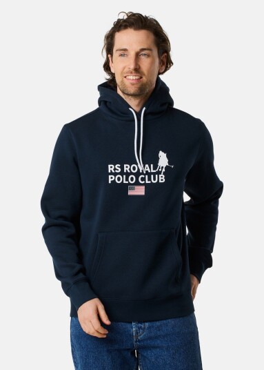 Rs Polo Rs Polo Hood Dk. Navy M Hoodies