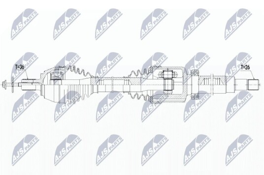 Nty Drivaksel NTY NPW VV 125 Nty Drivaksel NTY NPW VV 125