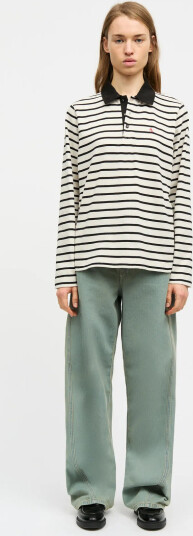 Mads Nørgaard Pablo Jessie Polo Tee Ls - White - XS