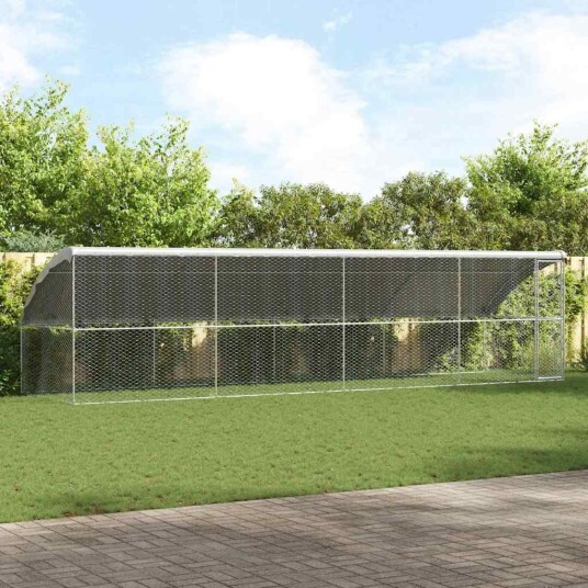 Vidaxl Hundebur 4 Stk. Sølv 8 X 2 X 2 M Galvanisert Stål