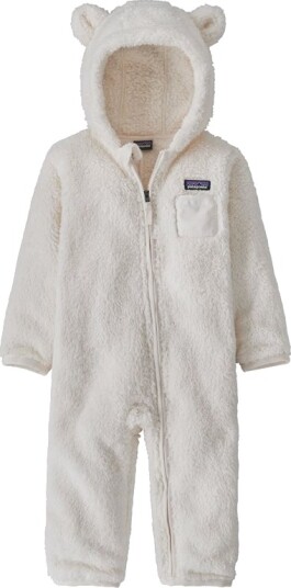 Patagonia Baby Furry Friends Bunting Birch White