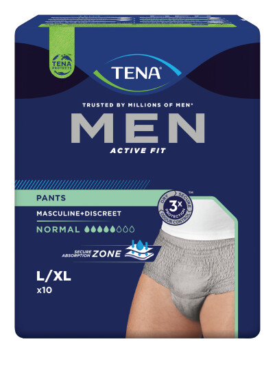 Tena MEN Pants Active Fit Normal Large/X-Large 10 stk.