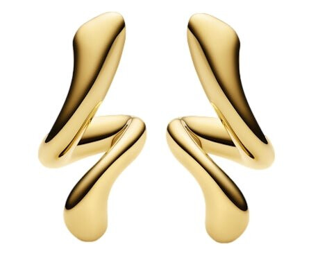 Maria Black Coil Curl Studs Pair Øredobber Gull Maria Black Coil Curl Studs Pair Øredobber Gull