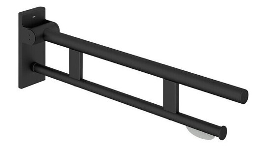 HEWI Duo støttehåndtak til toalett 850 mm sort matt HEWI Duo støttehåndtak til toalett 850 mm sort matt