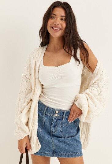 Denim Mini Skirt