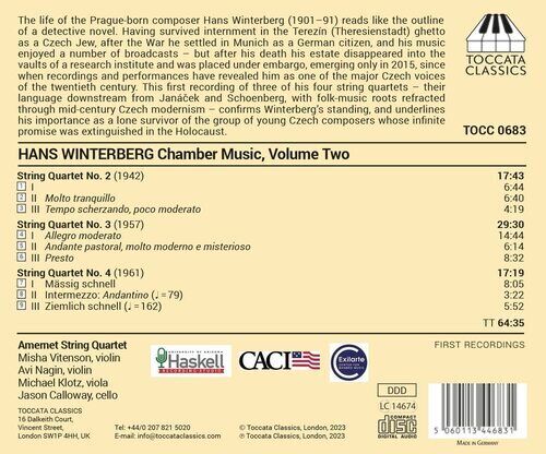 MediaTronixs Hans Winterberg : Hans Winterberg: Chamber Music - Volume 2 CD (2023) Pre-Owned