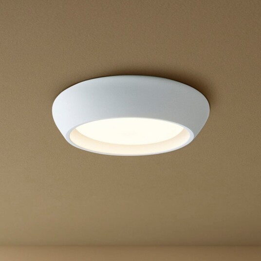 Fjord taklampe hvit gips Ø 28 cm GX53 – Beacon Beacon Lighting   Stue   Gips / Leire   Rund