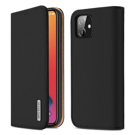 Dux Ducis iPhone 12 Mini Dux Ducis Wish Series Wallet Deksel Lommebok - Svart