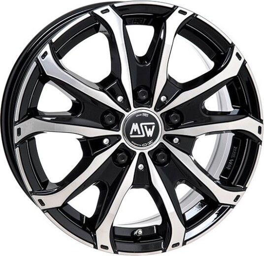 MSW 48 Van Blk/Pol 7.5 x 18 CB65,10 ET53 5/120 7.5 x 18