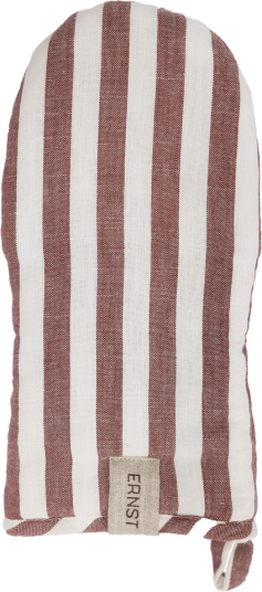 Ernst grytevott bred stripe Rød-hvit