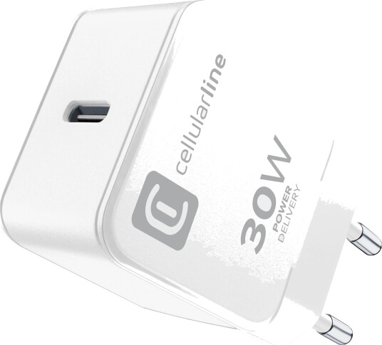 CellularLine 30W Strømadapter Apple USB-C - Hvit
