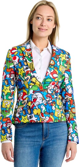 Oppo Merchandise Group OppoSuits Super Mario dame dressjakke 46 OSJW-5003-US16