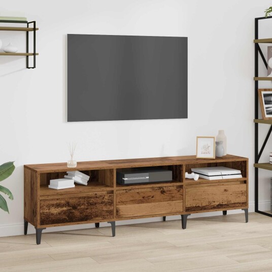  TV skap Gamle tre 150 x 30 x 45 cm Ingeniørtre og jern