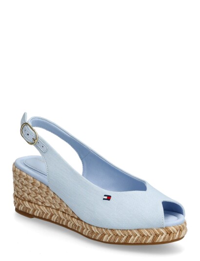 Tommy Hilfiger Mid Wedge Espad Slingback Speck Blue 37