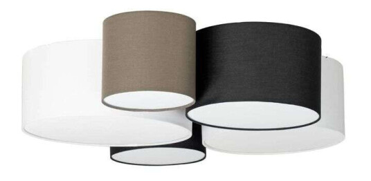 Lindby Lettie taklampe av tekstil, 5 lyskilder