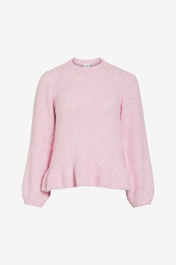 Vila Pullover viBows L/s O neck Knit Rosa