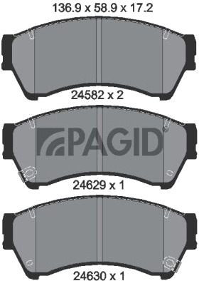 PAGID T1749N Bremseklosser PAGID T1749N Bremseklosser
