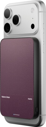 Native Union 5000 mAh SS Magnetisk Powerbank Burgundy